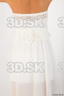 Upper body white dress of Leah 0004